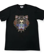 Kenzo Men's Tiger Print T-Shirt In Black/Multi Size L