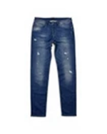 Hugo Boss Jeans W36 L34 Blue Distressed Stretch Denim Regular Fit Designer