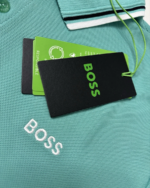 Hugo Boss Polo Shirt Turquoise Aqua Green Slim Fit Men’s Size L - Image 5