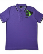 Hugo Boss Polo Shirt Purple Regular Fit Men’s Short Sleeve
