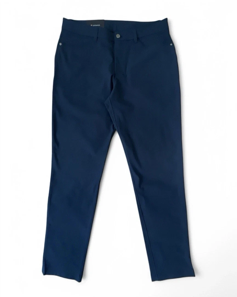 s-l1600 (4) 1 Lululemon Men’s ABC Classic-Fit 5 Pocket Pant Size 34 / 34 in True Navy TRNV - Image 1