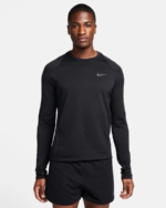Nike Men's Therma Fit Element Long Sleeve Crew Top Black - Image 4