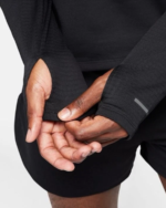 Nike Men's Therma Fit Element Long Sleeve Crew Top Black - Image 2