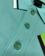 Hugo Boss Polo Shirt Turquoise Aqua Green Slim Fit Men’s Size L - Image 4