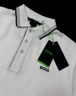 Hugo Boss Polo Shirt White Slim Fit Men’s Short Sleeve - Image 2