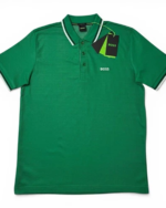 Hugo Boss Polo Shirt Green Regular Fit Men’s Short Sleeve