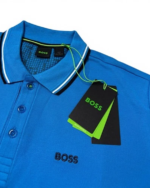 Hugo Boss Men’s Polo Shirt Blue Regular Fit - Image 4
