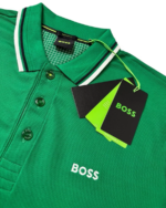Hugo Boss Polo Shirt Green Regular Fit Men’s Short Sleeve - Image 2