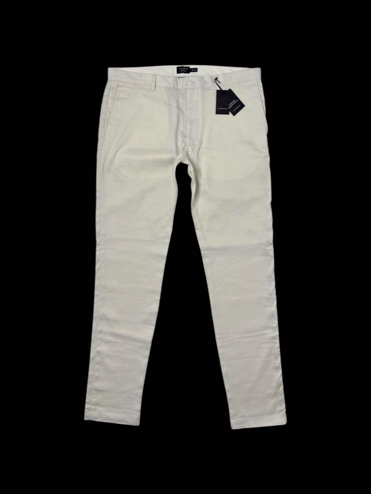 s-l1600 - 2026-07-04T002204.559 Club Monaco Connor Chino Trousers Beige 34x32 Slim Fit Stretch Mens Smart Casual - Image 1