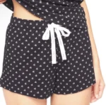 Calvin Klein Women's Sleepwear Shorts CK Micro Logo All Over In Black 2 x Pack - Image 9