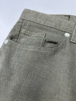Hugo Boss Men's Slim Fit Jeans In Two Tone Stretch Denim In Khaki - Image 6