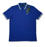 Hugo Boss Polo Shirt Blue Regular Fit Men’s Size M