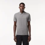 Lacoste Men’s Slim Fit L.12.12 Polo Shirt In Grey Chine Size M - Image 4