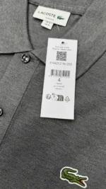 Lacoste Men’s Slim Fit L.12.12 Polo Shirt In Grey Chine Size M - Image 13