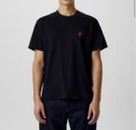 Ami Paris Men’s T-Shirt Size L in Black
