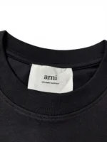 Ami Paris Men’s T-Shirt Size L in Black - Image 9