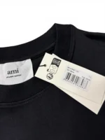 Ami Paris Men’s T-Shirt Size L in Black - Image 11