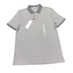 Calvin Klein Men's Regular Fit Cotton Pique Polo In Grey/White Size M - Image 2