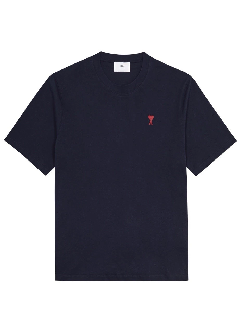 s-l1600 - 2026-07-07T202148.284 Ami Paris Men’s T-Shirt Size S in Navy Blue - Image 1