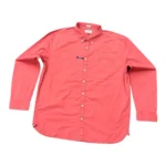 Tommy Hilfiger Men’s Slim Fit Long Sleeve Shirt In Pastel Red Size 3XL - Image 2