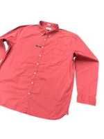 Tommy Hilfiger Men’s Slim Fit Long Sleeve Shirt In Pastel Red Size 3XL - Image 3