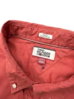 Tommy Hilfiger Men’s Slim Fit Long Sleeve Shirt In Pastel Red Size 3XL - Image 4