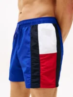 Tommy Hilfiger Men's Slim Fit Mid Length Swim Shorts In Wedge Blue XXL - Image 3