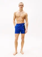 Tommy Hilfiger Men's Slim Fit Mid Length Swim Shorts In Wedge Blue XXL - Image 4