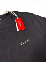 Guess T Shirt Mens XL Black Small Logo Crew Neck Tee - Image 5