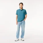 Lacoste Men's Classic Fit L.12.12 Petit Piqué Cotton Polo In Bleu-IY4 - Image 4