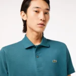 Lacoste Men's Classic Fit L.12.12 Petit Piqué Cotton Polo In Bleu-IY4 - Image 6