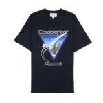 Casablanca AllIIIR Printed T-Shirt In Navy Size M