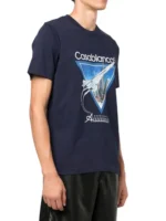 Casablanca AllIIIR Printed T-Shirt In Navy Size M - Image 3