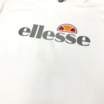 Ellesse Leeti Men's Regular Fit Logo Sweatshirt in White Size L - Image 9