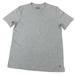 Tommy Hilfiger Men's V Neck Short Sleeve T-Shirt In Grey In Size L - Image 7
