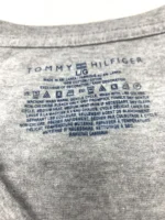 Tommy Hilfiger Men's V Neck Short Sleeve T-Shirt In Grey In Size L - Image 3