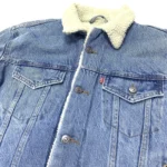 Levis Women's Original Sherpa Trucker Jacket In Vintage Blue 36136-0000 Size L