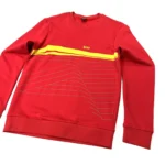 Hugo Boss Men's Regular Fit Crew Neck Sweatshirt In Red Size M - Image 2
