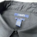 Chaps Women's Classic Fit Button Up Shirt Non Iron In Black Size L - Image 2