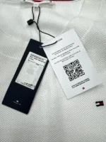 Tommy Hilfiger Women's Textured Tank Sweater In White Size EU XXL - Image 5