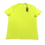 Guess Men's Super Slim Fit Crew Neck Short Sleeve T-Shirt In Lime Green XXL