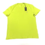 Guess Men's Super Slim Fit Crew Neck Short Sleeve T-Shirt In Lime Green XXL - Image 3