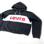 Levi’s Women's Cropped Hoodie | Mineral Black Size XS - Image 2