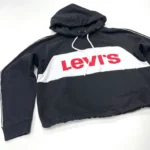 Levi’s Women's Cropped Hoodie | Mineral Black Size XS - Image 3