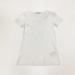 Calvin Klein Jeans Women's Logo V Neck T-Shirt In White