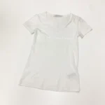 Calvin Klein Jeans Women's Logo V Neck T-Shirt In White - Image 2