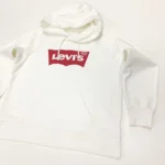 Levi’s Women's Relaxed Fit Batwing Graphic Sport Hoodie In White In Size S - Image 3