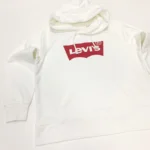 Levi’s Women's Relaxed Fit Batwing Graphic Sport Hoodie In White In Size S - Image 4