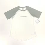 Calvin Klein Women's Short Sleeve Lounge T-Shirt In White/Grey Size S - Image 10