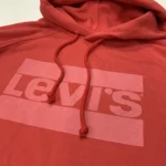 Levi’s Women's Relaxed Fit Graphic Sport Hoodie In Washed Red - Image 5
